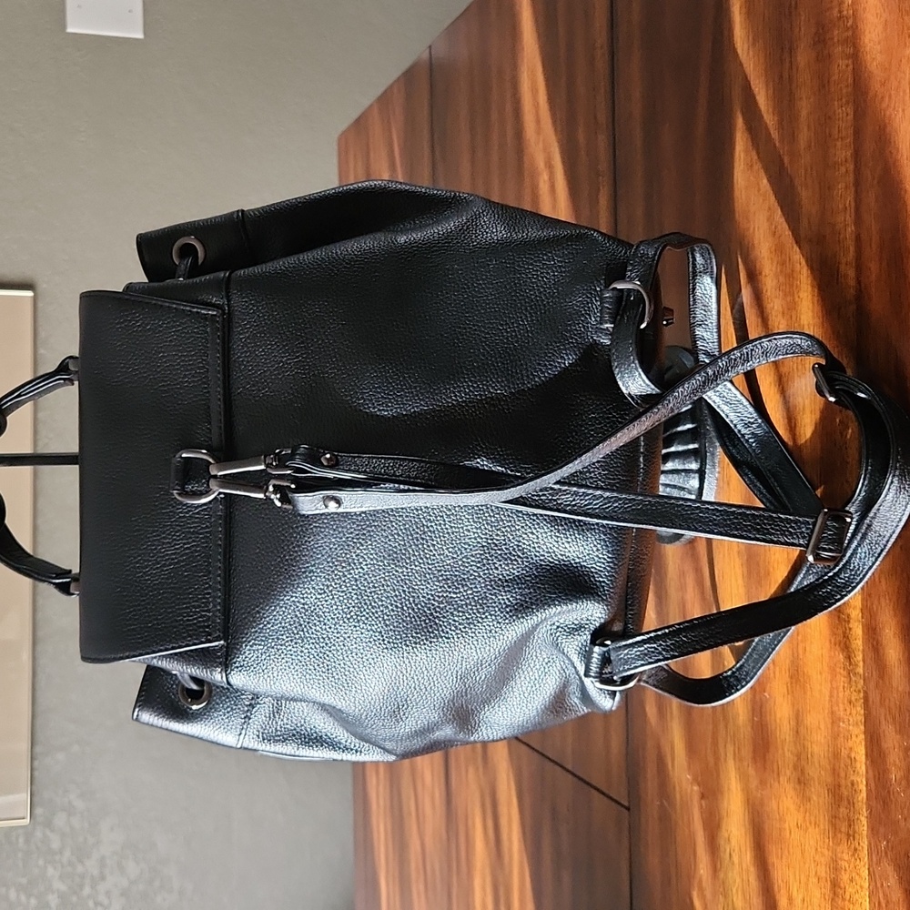 Overland Rex Rabbit Fur Leather Backpack - Picture 2 of 16